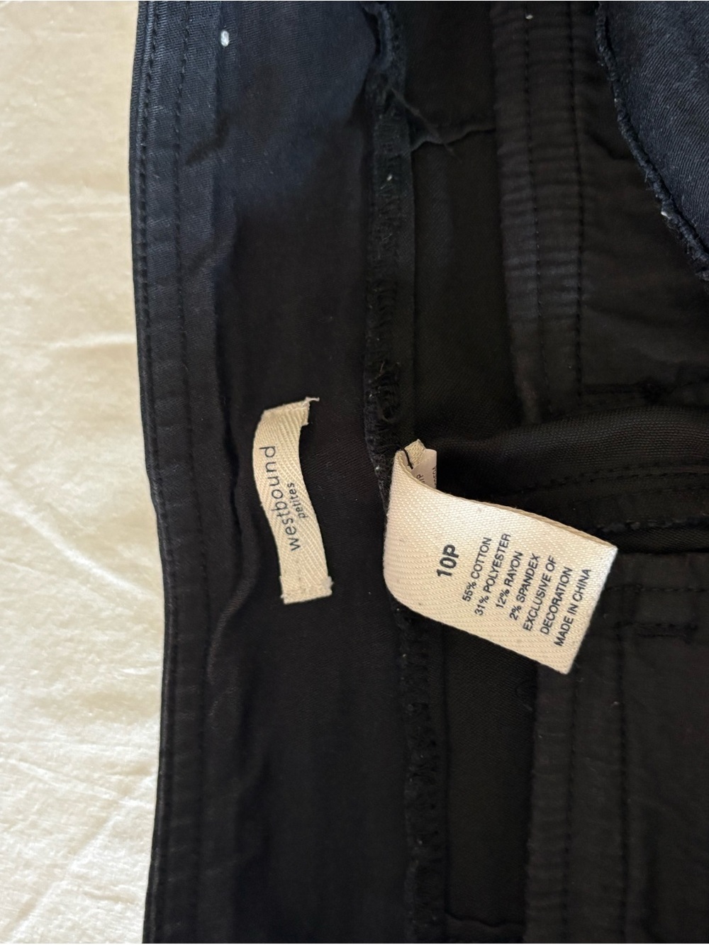 Women’s Westbound Petites Black Shorts - Picture 3 of 4